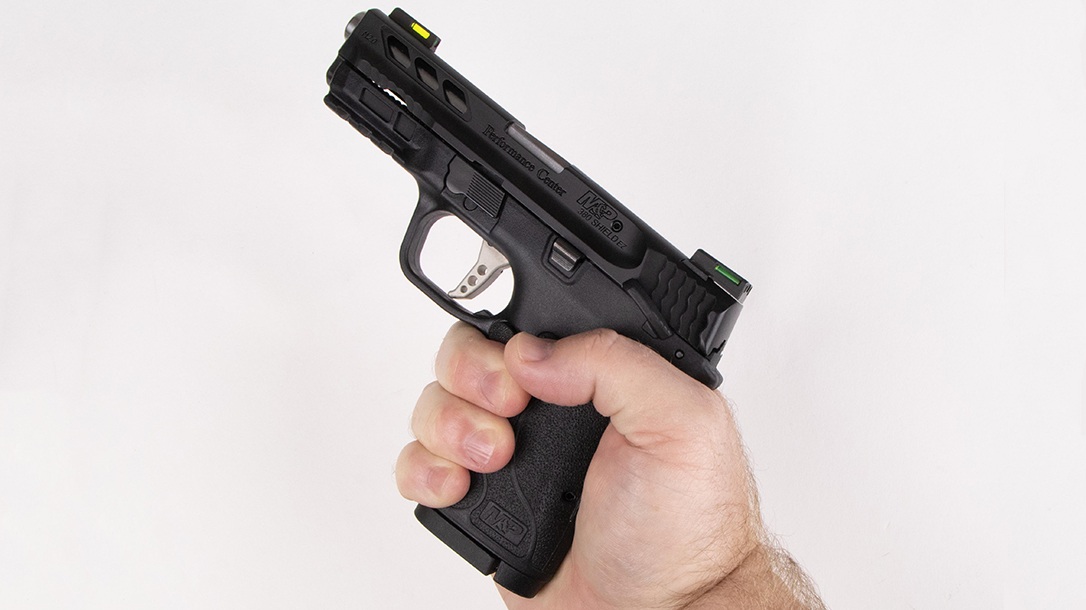 Performance Center M&P Shield 380 EZ Pistol review, grip