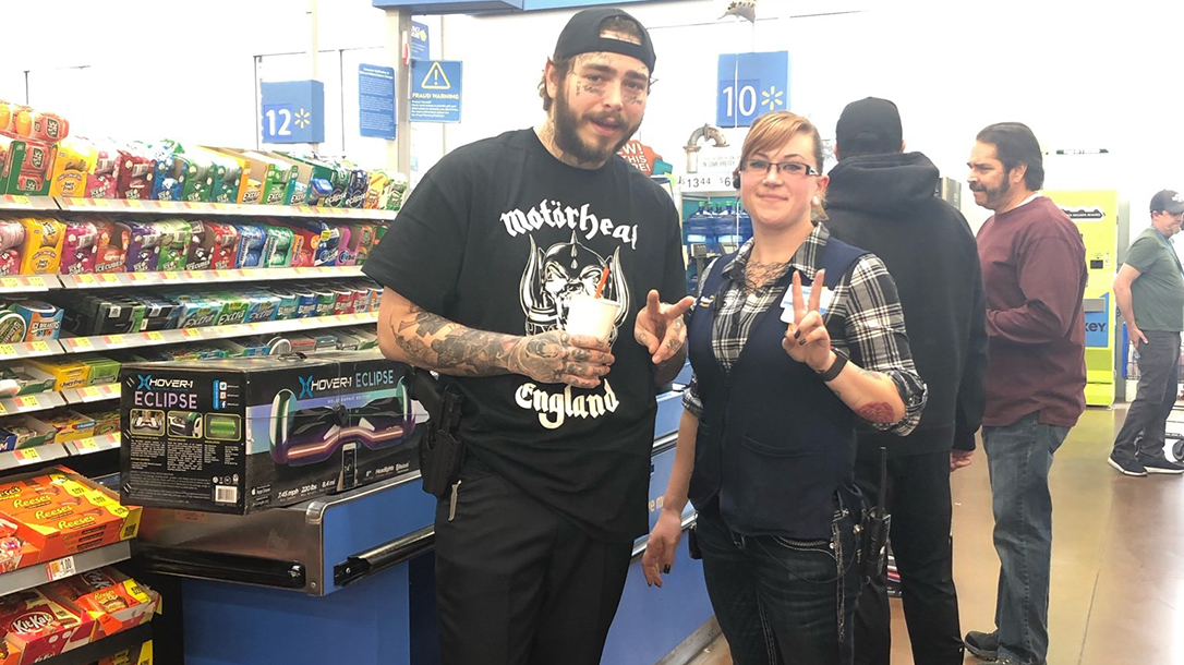 Post Malone Open Carries in Walmart, open carry