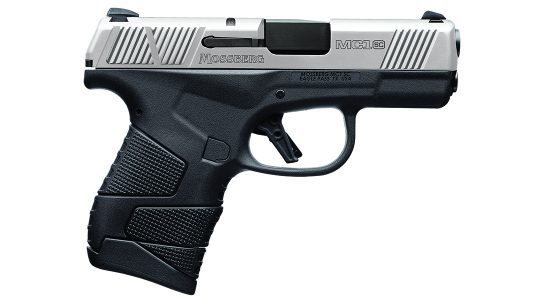 Mossberg MC1sc Stainless Two-Tone come with or without cross-bolt safety