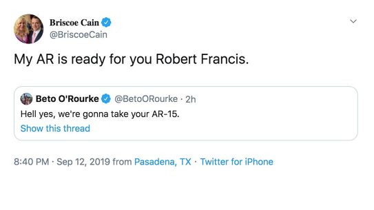 A Texas lawmaker came back at Beto O'Rourke after AR comments.