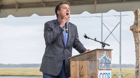 Montana Governor Steve Bullock pushes for gun control.