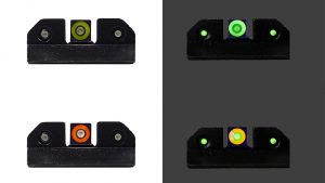 XS RAM Night Sights provide contrast during bright or low-light conditions. 