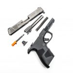 Disassembly is quick and easy and doesn't require a press of the trigger.