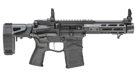 With a 5.5-inch barrel and 18.75-inch overall length, the Springfield SAINT Edge PDW becomes a unique self-defense tool.