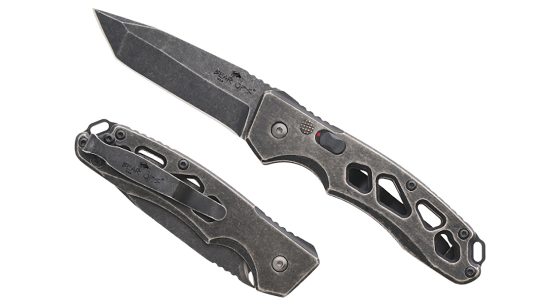 The Bear OPS automatic knife deploys in an instant for EDC.