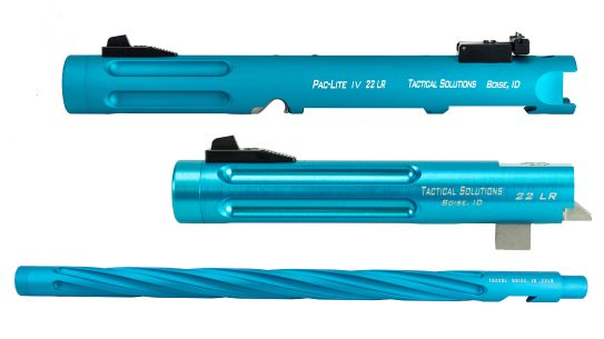 The new limited edition Tactical Solutions Turquoise barrels and rifles raise money to help fight COVID-19.
