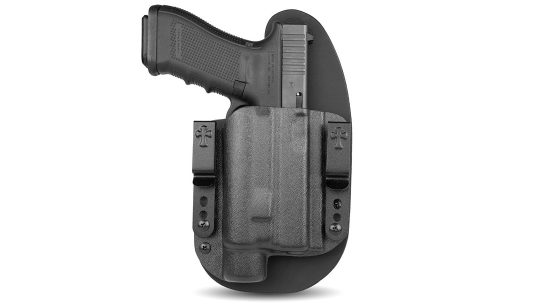 Offering fits for the Glock 19, SIG 365, S&W M&P9 Shield and more, the CrossBreed LDS 2.0 handles several top weapon-mounted lights for concealed carry.
