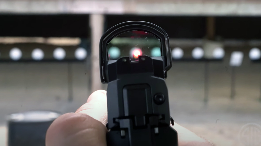 It takes proper training and practice to find the red dot with carry optics.