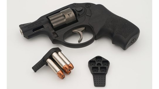 The Zeta6 J-CLIP-R Speedloaders provides five rounds at the ready for Ruger LCR revolvers.