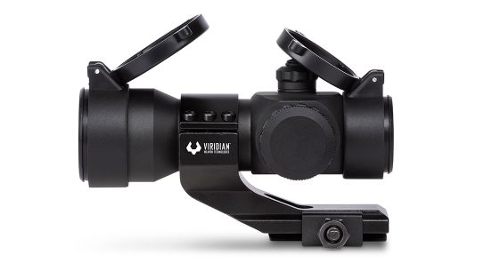 The Viridian EON red dot family delivers a 2 MOA and is parallax free at 100 yards.