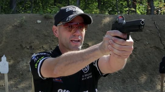 SIG's Max Michel teaches a three-step process for a proper pistol draw stroke.