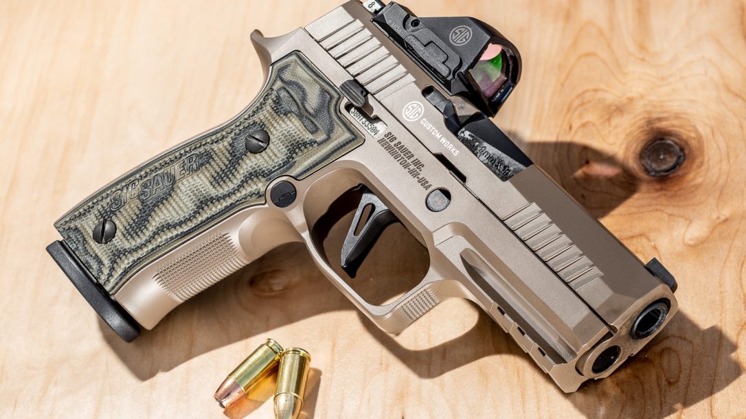 SIG Sauer P320 AXG Scorpion, The upgraded grips and Cerakote finish combined to deliver a striking upgrade for the P320.