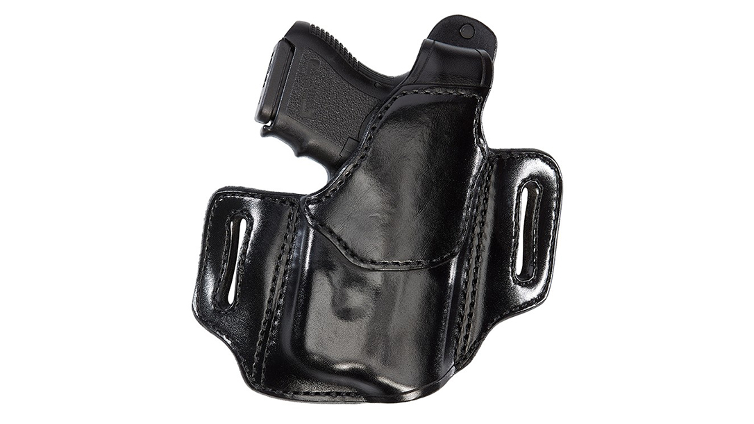 The Aker Leather 147C Nightguard Compact accommodates weapon lights.
