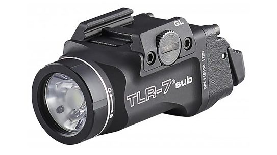 Extremely lightweight and compact, the Streamlight TLR-7 Sub was built for subcompact pistols.