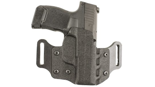 The DeSantis Veiled Partner features a molded Kydex design in OWB configuration.