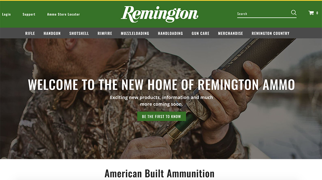 Remington Ammunition launched its new website under Vista Outdoors leadership.