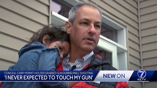 A Nebraska CCW holder defied a gun free zone mandate to protect his family.