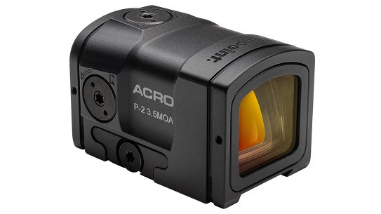 The Aimpoint Acro P-2 delivers up to 50,000 hours of run time.