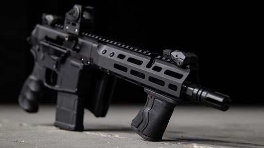 The FAB Defense Gradus-M foregrip provides a low-cost option for better control.