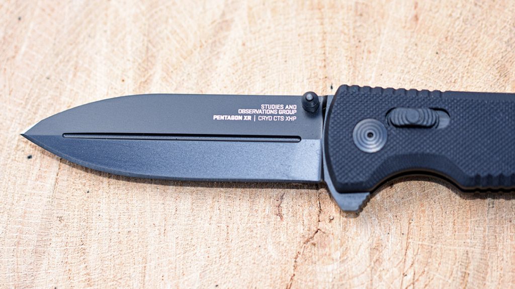 The Pentagon XR EDC from SOG features a spear point.