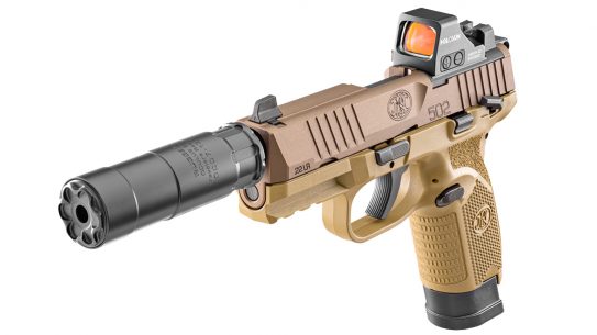 The FN 502 Tactical comes optics-ready in .22 LR./