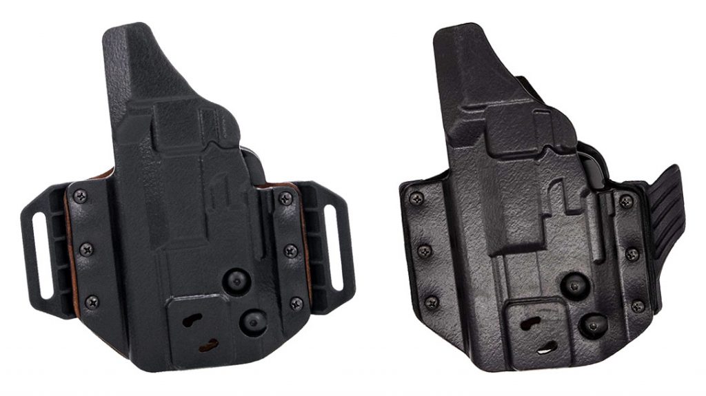 The Bianchi Shenandoah Convertible Holster features a flexible Hytrel back.