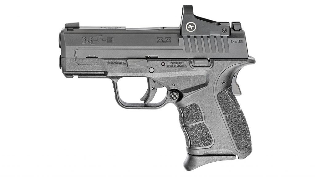 The Springfield XD-S Mod.2 OSP is an upgrade from the original, adding red-dot compatibility.