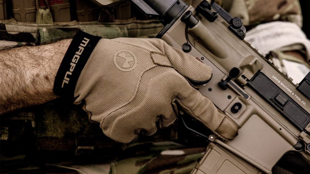 Another of our Top 2021 Winter Carry Methods is a pair of gloves, like the Magpul Patrol Gloves 2.0.
