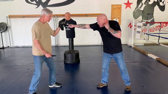 Using Snap Cuts and Thrusts in a Knife Defense Scenario.