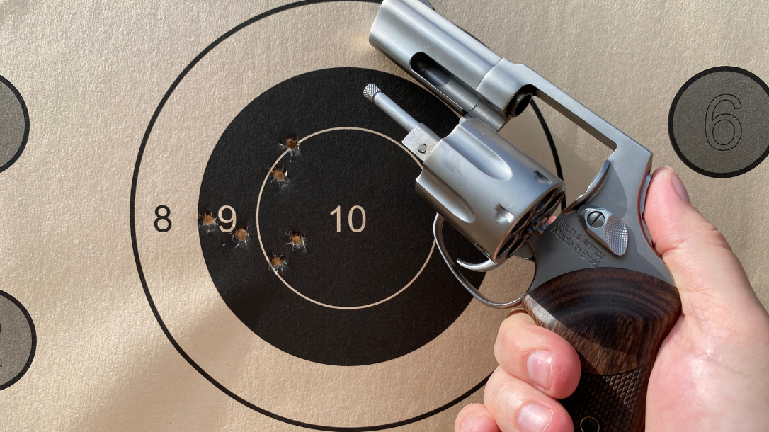 This group from the Taurus 856 Executive Grade was shot using Federal 130 FMJ