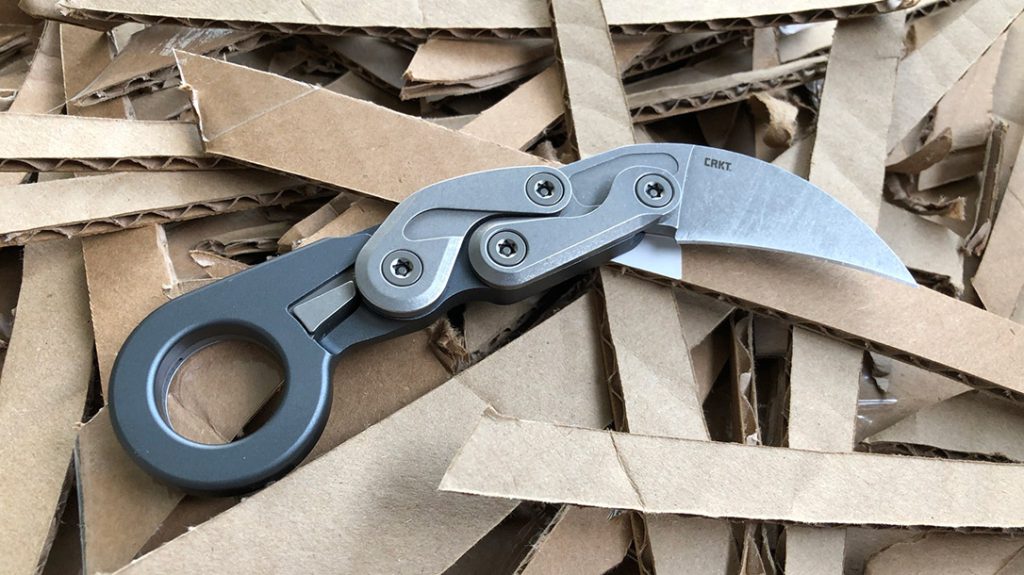 Cutting up an entire sheet of corrugated cardboard had no effect on the D2 blade of the CRKT Provoke Compact.