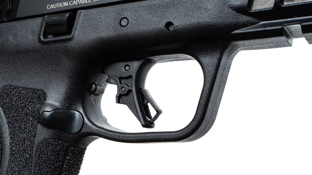 The M&P 2.0 10mm includes an upgraded trigger that offers a sweet release and a crisper break than before.