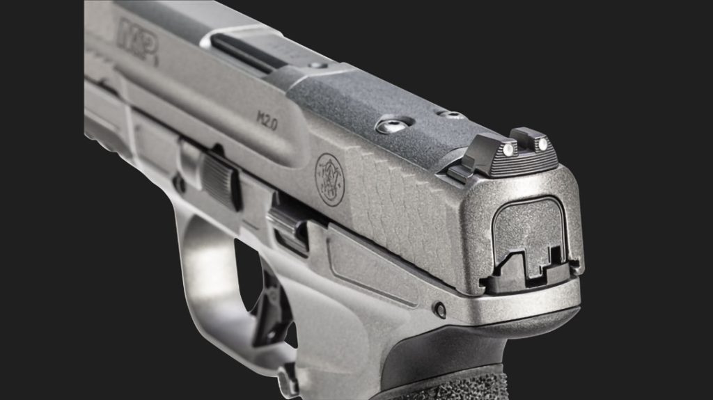 The Smith & Wesson M&P9 M2.0 Metal is a striker-fired 9mm.