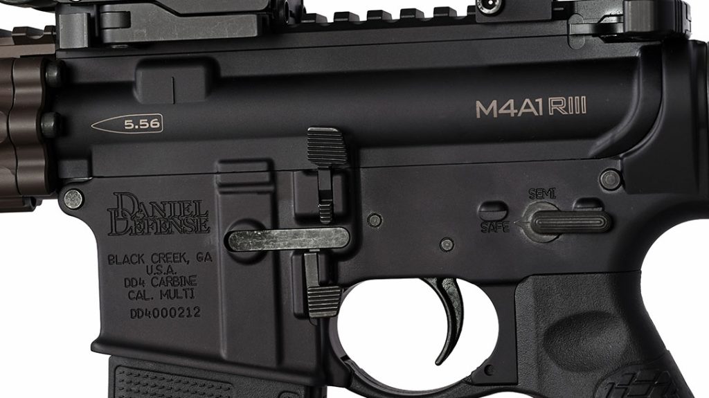 The Daniel Defense M4A1 RIII displays excellent fit and finish.