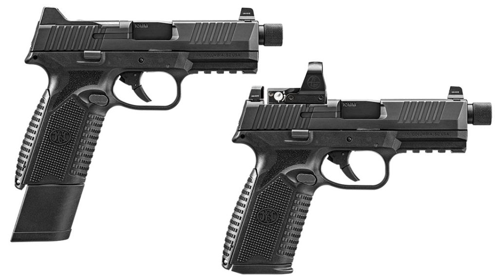 The pistol comes with a 15- and 22-round magazines.