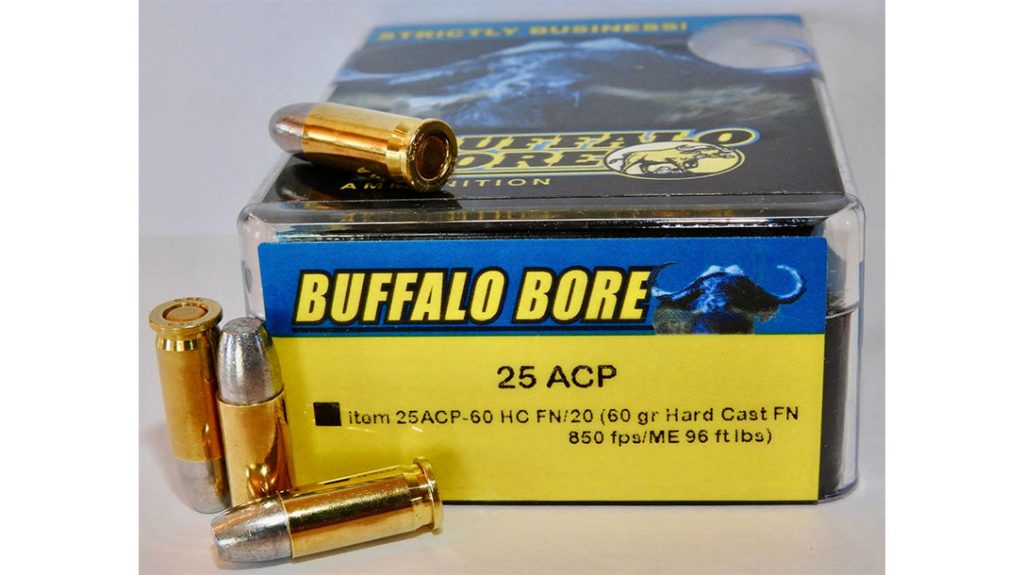 Buffalo Bore – Hard Cast .25 ACP.
