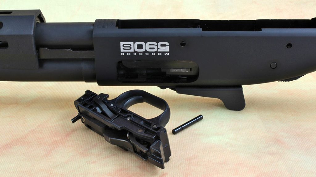 Being a 590 at its core, the Mossberg 590s shotgun can handle 2¾-inch, 3-inch and minshells, even loading a mix of all three sizes, without any modifications.