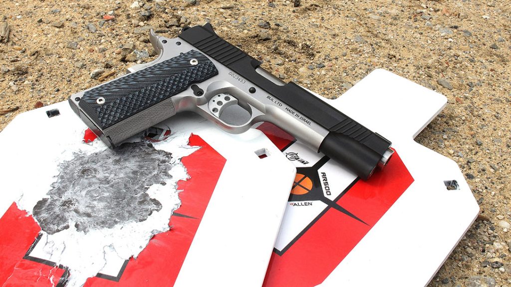The author fired at some of Allen’s new 50% IPSC targets to get a real-life feel for recoil, recovery and transitions.