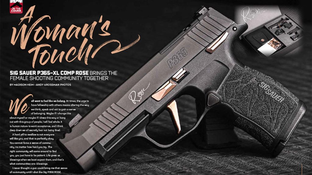 The Sig Sauer P365-XL Comp Rose in Personal Defense World June-July 2023.