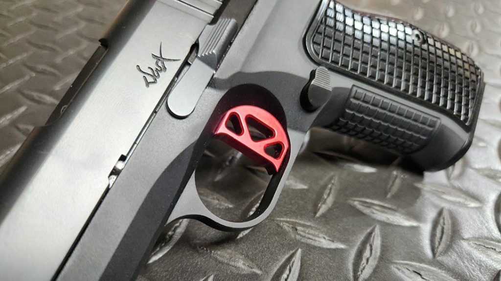 One of the features that stands out is the Dan Wesson trigger.