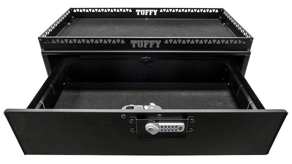 Tuffy Security Products Atlas Vault Lockbox firearm storage.