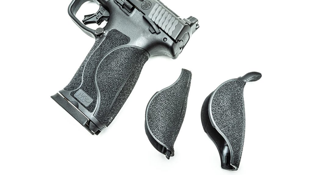 Smith & Wesson includes interchangeable back straps with the M&P M2.0.